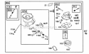 Page E Diagram and Parts List for 254422-0535-01  Briggs and Stratton Engine
